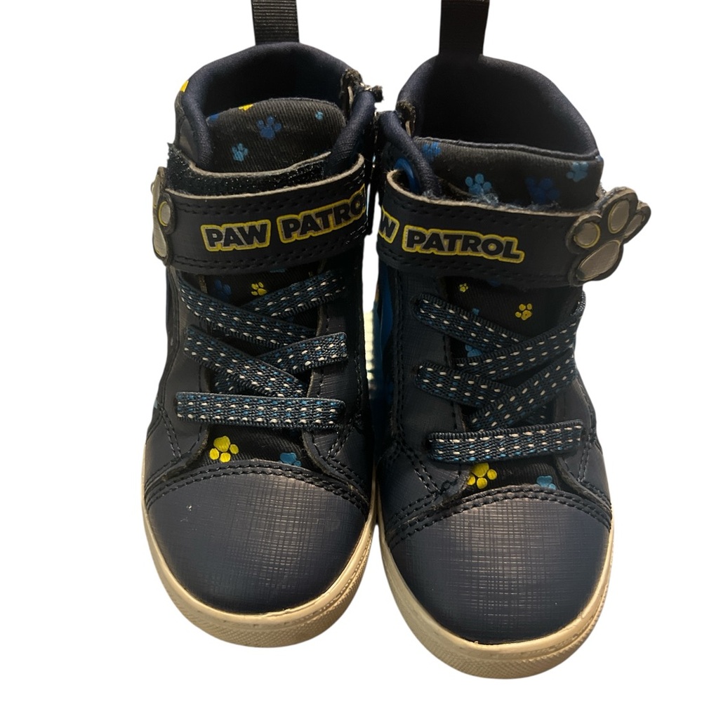 Nickelodeon Paw Patrol Navy and Yellow High-Top Sneakers with Cushioned Sole